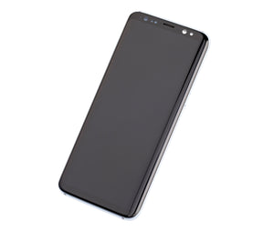 Replacement OLED Assembly With Frame Compatible For Samsung Galaxy S8 (Refurbished) (Coral Blue)