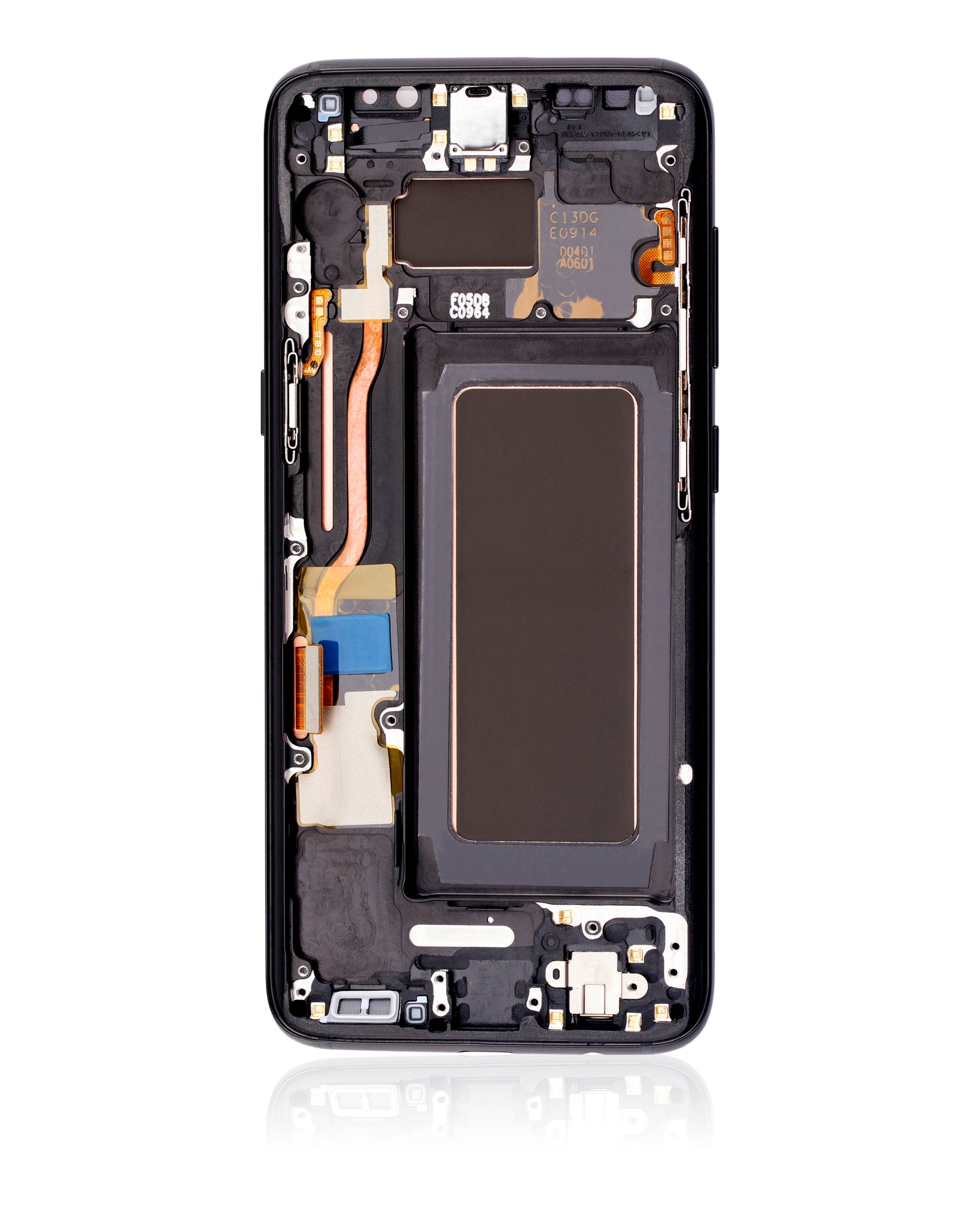 Replacement OLED Assembly With Frame Compatible For Samsung Galaxy S8 (Service Pack) (Midnight Black)