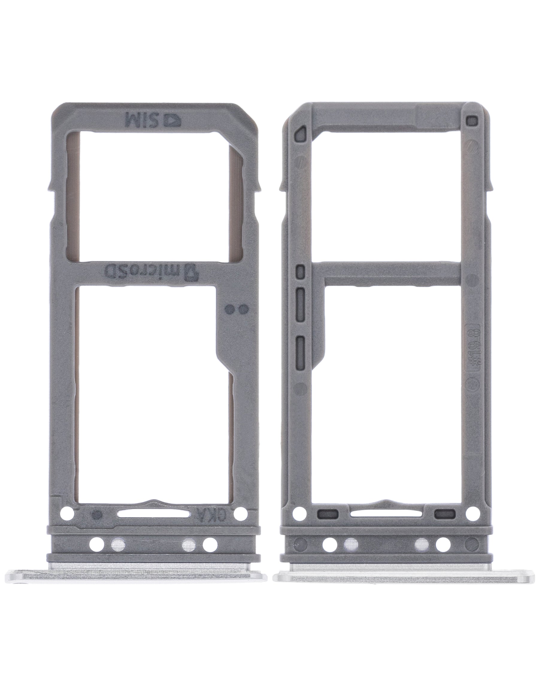 Single Sim Card Tray Compatible For Samsung Galaxy S8 / S8 Plus Replacement (Arctic Silver)