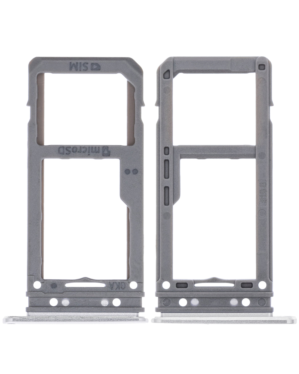 Replacement Single Sim Card Tray Compatible For Samsung Galaxy S8 / S8 Plus (Arctic Silver)