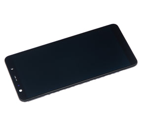 Replacement OLED Assembly With Frame Compatible For Samsung Galaxy A7 by Macfactory.in (A750 / 2018) (Vemake) (Black)