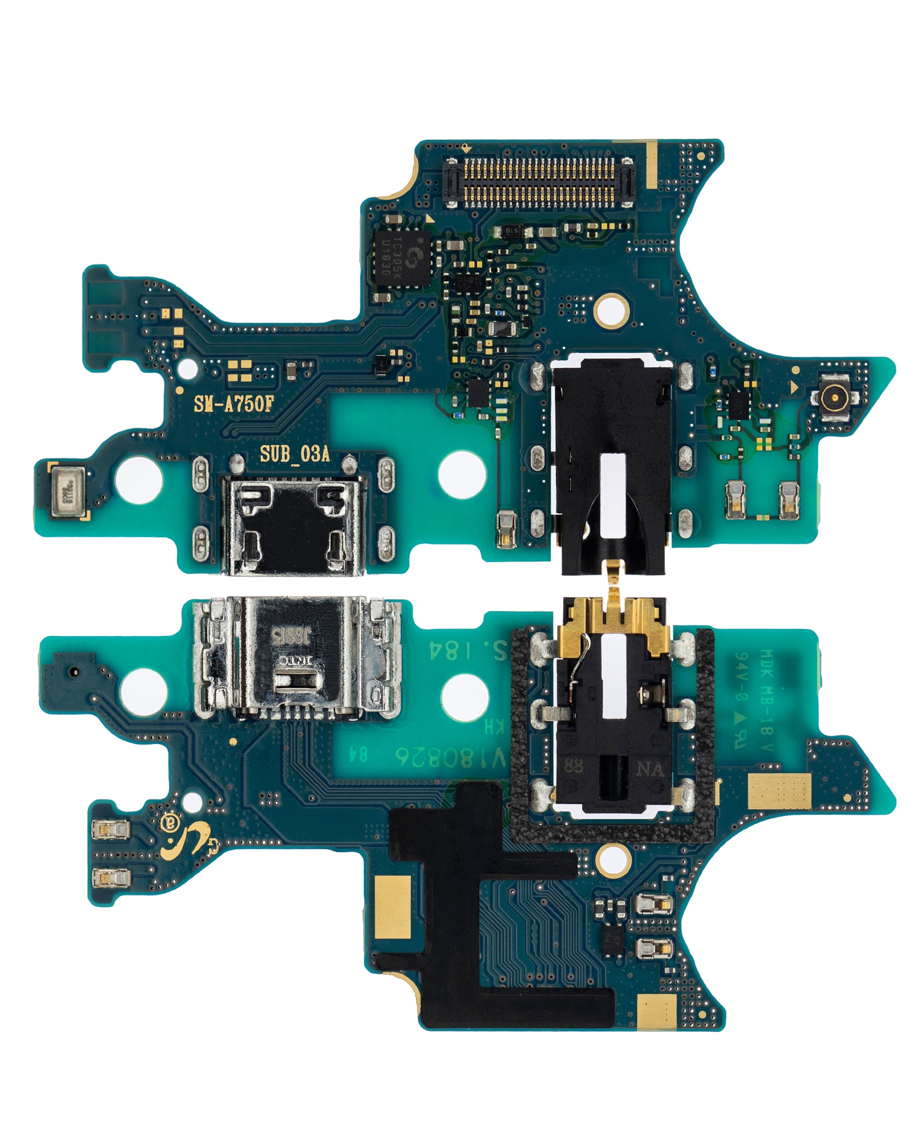 Replacement Charging Port With Headphone Jack Compatible For Samsung Galaxy A7 (A750 / 2018) (Premium)