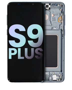 Replacement OLED Assembly With Frame Compatible For Samsung Galaxy S9 Plus (Service Pack) (Titanium Gray)