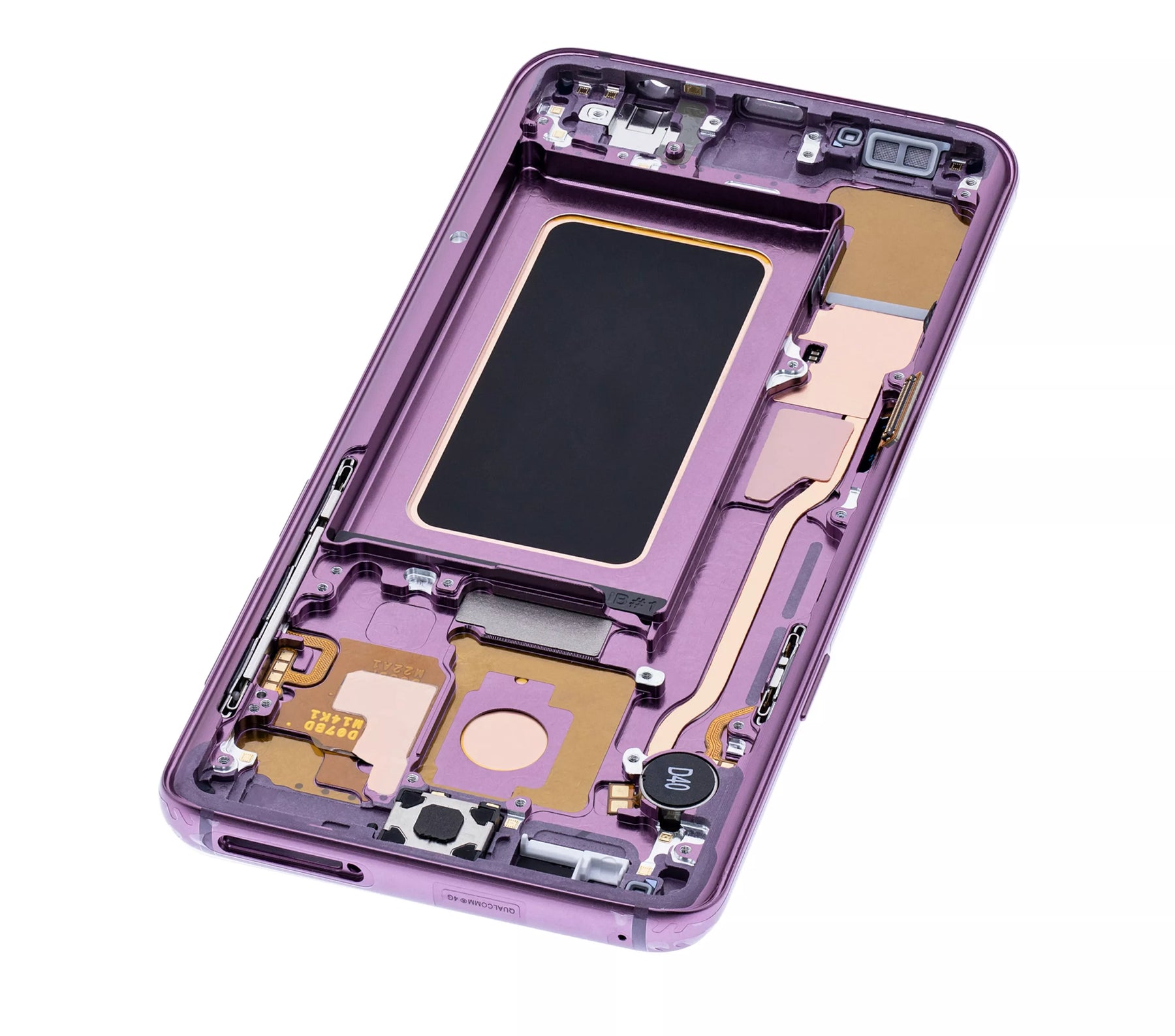 OLED Assembly With Frame Compatible For Samsung Galaxy S9 Plus Replacement (Service Pack) (Lilac Purple)