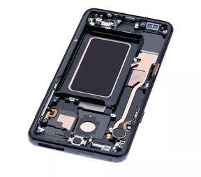Replacement OLED Assembly With Frame Compatible For Samsung Galaxy S9 Plus (Service Pack) (Midnight Black)