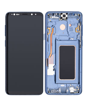 Replacement OLED Assembly With Frame Compatible For Samsung Galaxy S9 Plus (Refurbished) (Coral Blue)