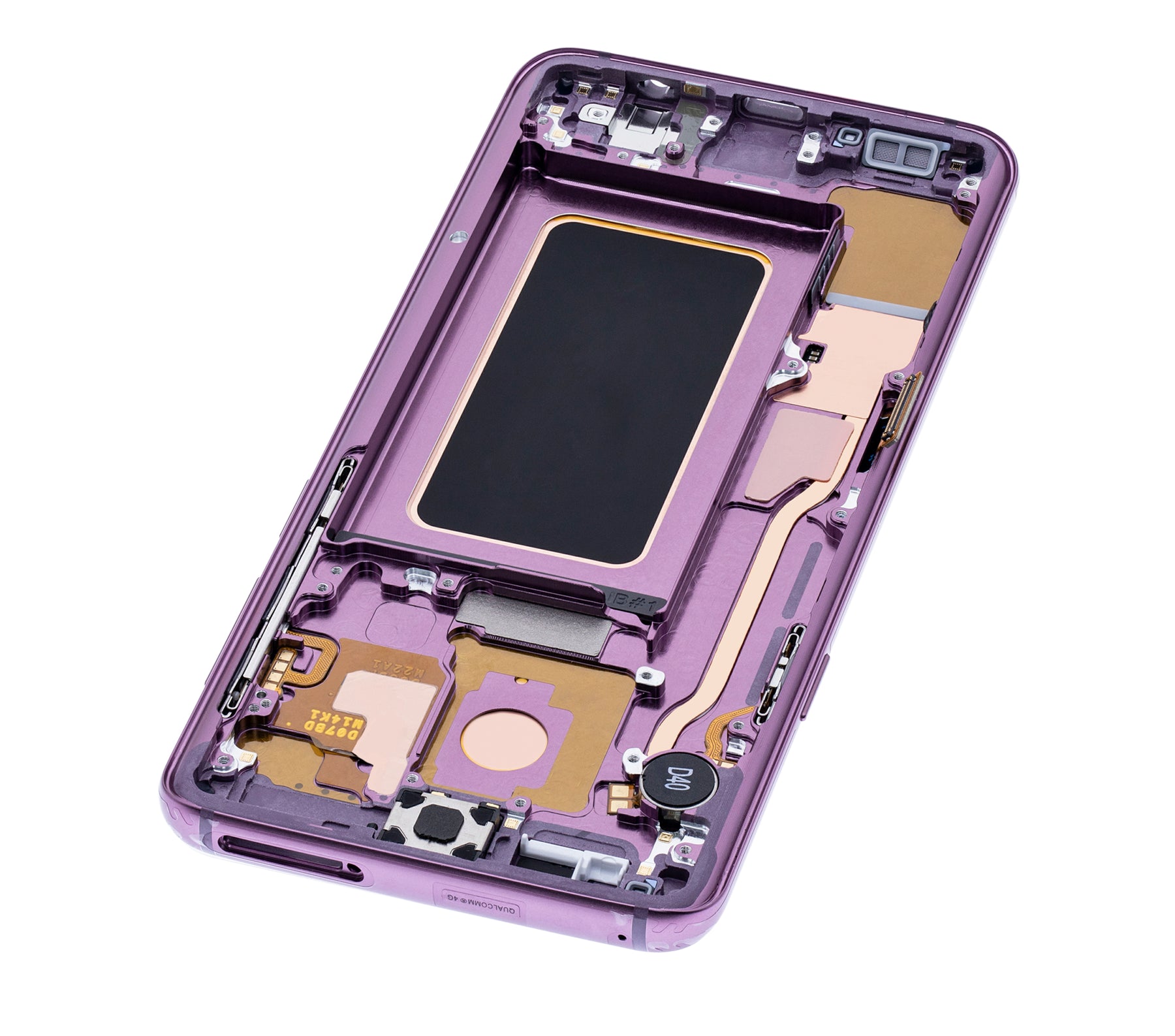 OLED Assembly With Frame Replacement  Compatible For Samsung Galaxy S9 Plus (Refurbished) (Lilac Purple)