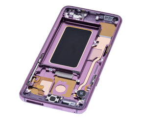 OLED Assembly With Frame Replacement  Compatible For Samsung Galaxy S9 Plus (Refurbished) (Lilac Purple)