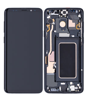 Replacement OLED Assembly With Frame Compatible For Samsung Galaxy S9 Plus (Refurbished) (Midnight Black)