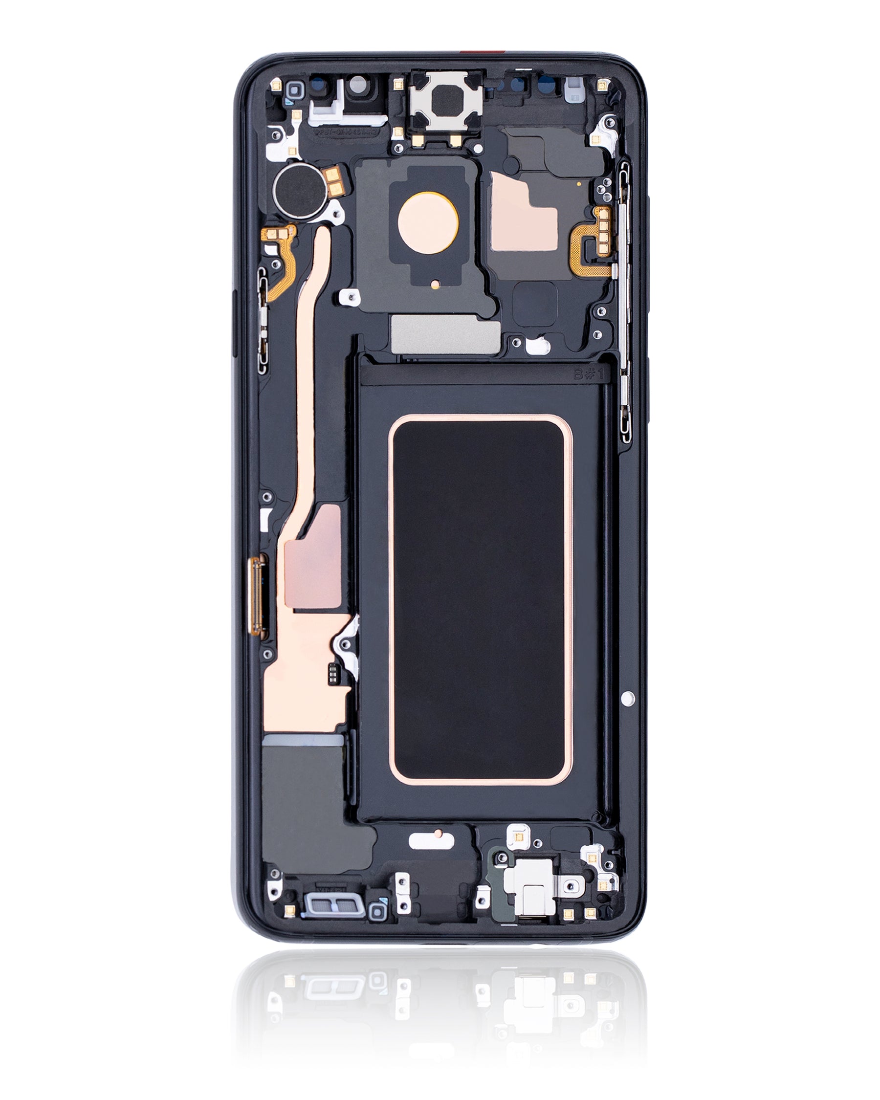 Replacement OLED Assembly With Frame Compatible For Samsung Galaxy S9 Plus (Refurbished) (Midnight Black)