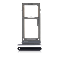 Single Sim Card Tray Replacement Compatible For Samsung Galaxy S9 / S9 Plus (Midnight Black)
