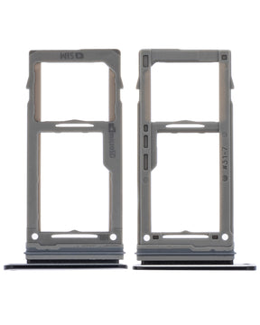 Single Sim Card Tray Replacement Compatible For Samsung Galaxy S9 / S9 Plus (Midnight Black)