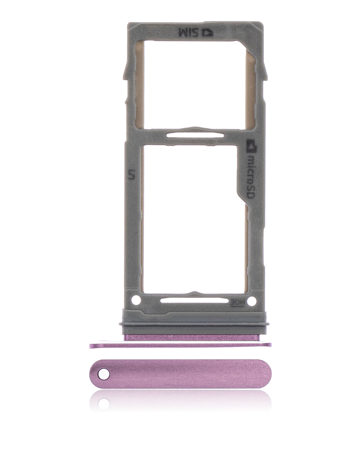 Replacement Single Sim Card Tray Compatible For Samsung Galaxy S9 / S9 Plus (Lilac Purple)