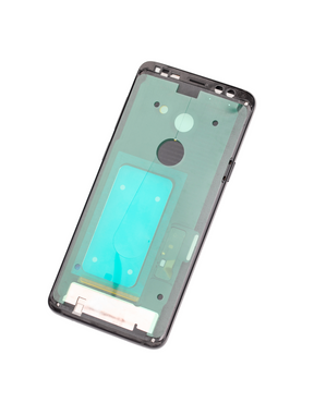 Mid-Frame Housing Compatible For Samsung Galaxy S9 Plus  Replacement (With Small Parts) (Midnight Black Frame)