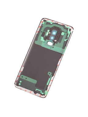 Replacement Back Cover Glass With Camera Lens Compatible For Samsung Galaxy S9 Plus (No Logo) (Vemake) (Midnight Black)