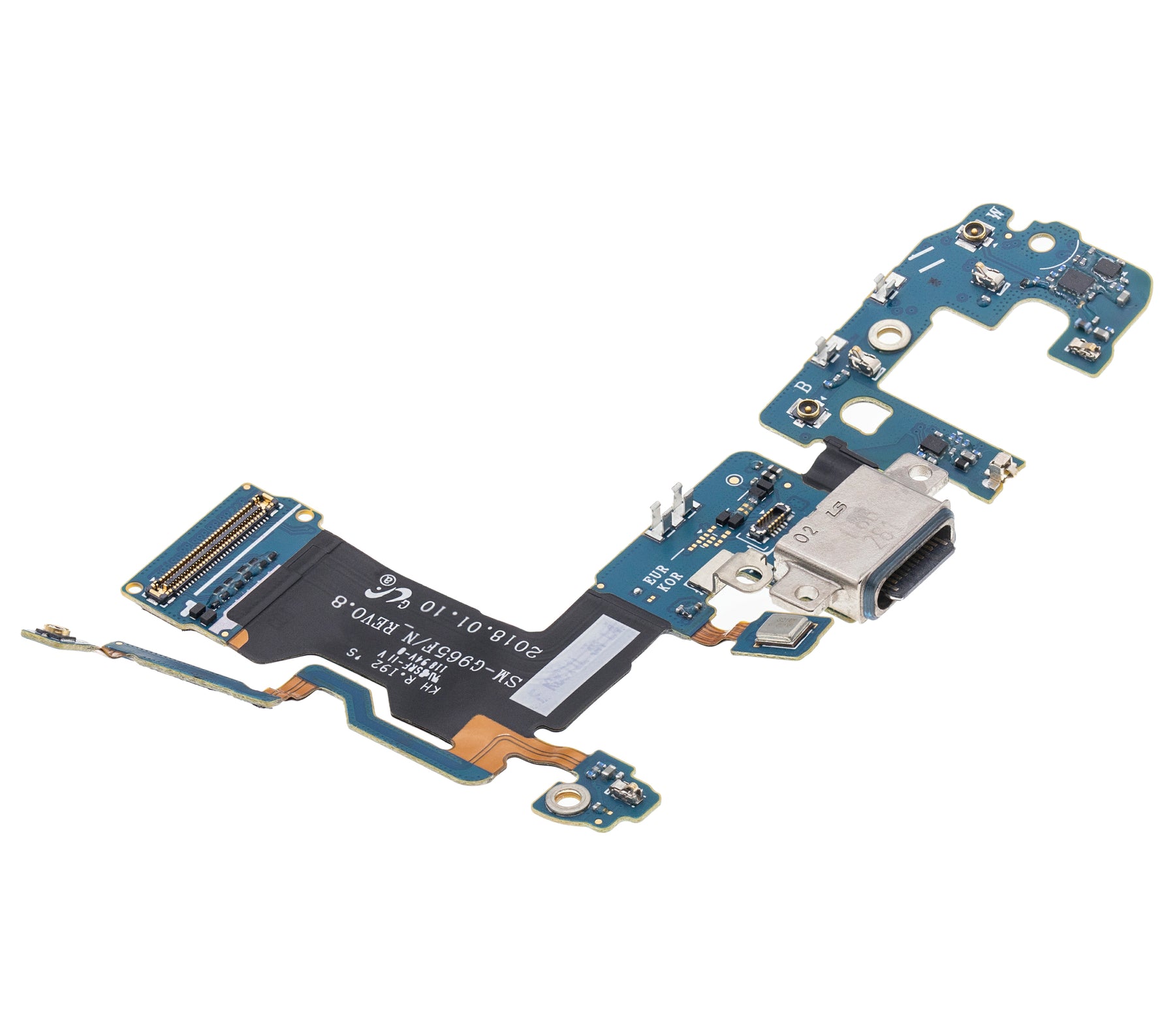 Replacement Charging Port With Flex Cable Compatible For Samsung Galaxy S9 Plus by Macfactory.Store (G965F) (International Version)