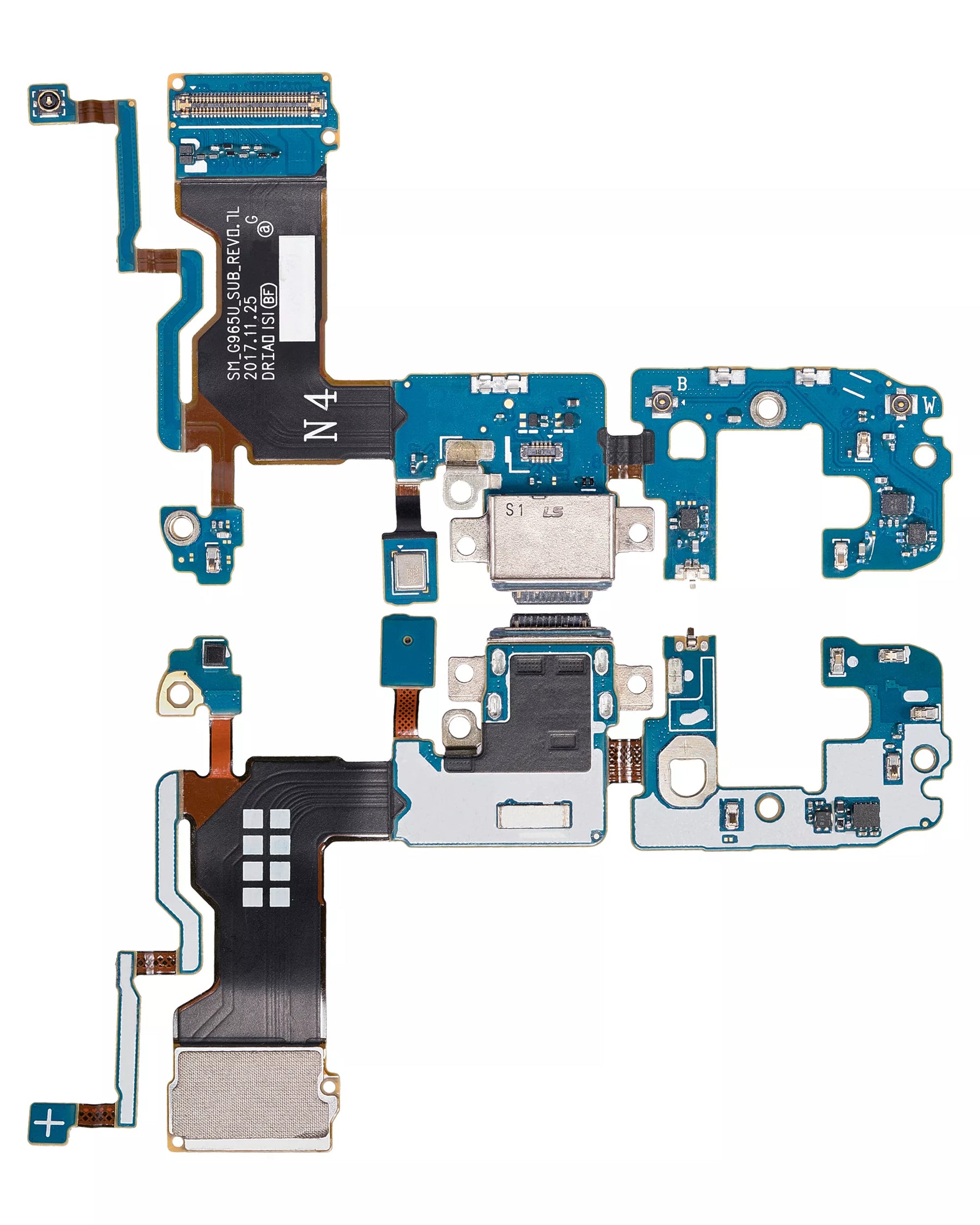 Replacement Charging Port With Flex Cable Compatible For Samsung Galaxy S9 Plus (G965U) (US Version) (Service Pack)