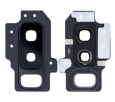 Back Camera Lens With Bracket / Bezel Compatible For Samsung Galaxy S9 Plus Replacement (Black)