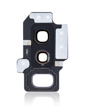 Back Camera Lens With Bracket / Bezel Compatible For Samsung Galaxy S9 Plus Replacement (Black)