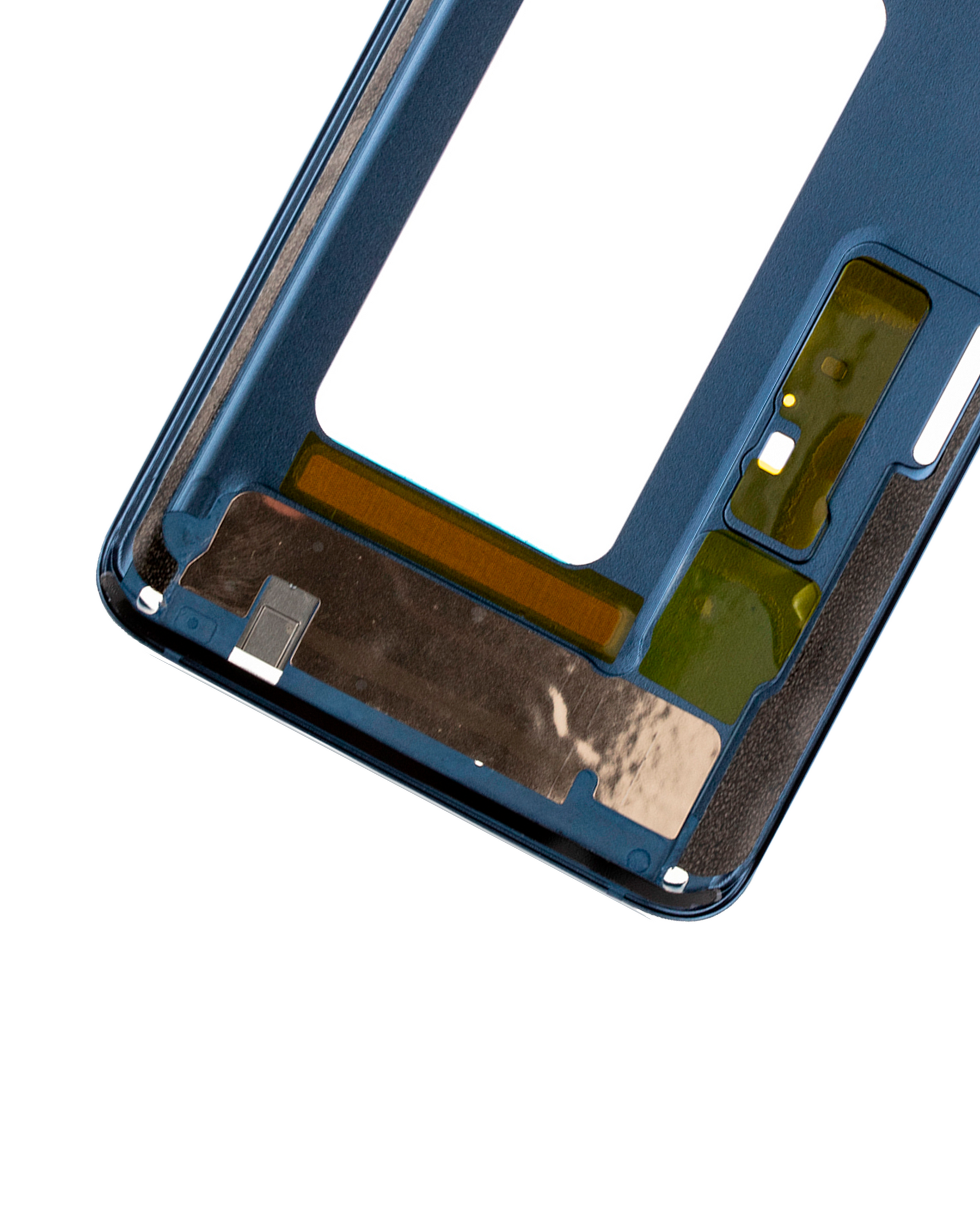 Replacement Mid-Frame Housing Compatible For Samsung Galaxy S9 Plus (With SmallParts) (Coral Blue Frame)