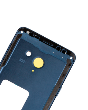 Replacement Mid-Frame Housing Compatible For Samsung Galaxy S9 Plus (With SmallParts) (Coral Blue Frame)
