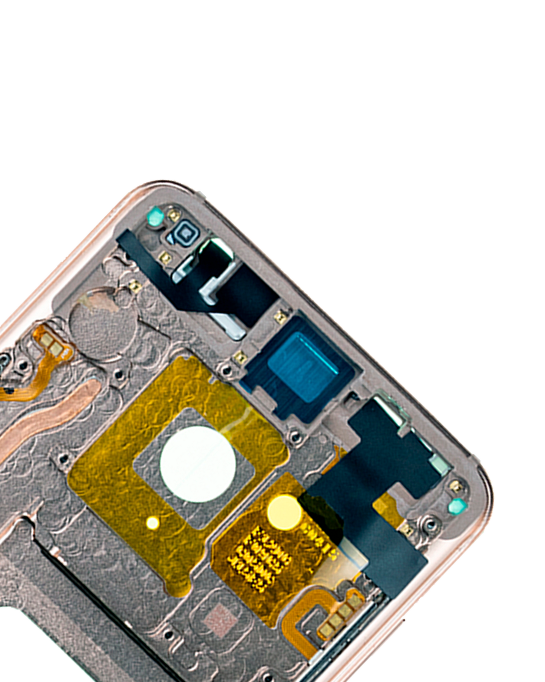 Replacement Mid-Frame Housing Compatible For Samsung Galaxy S9 Plus (With Small Parts) (Sunrise Gold Frame)