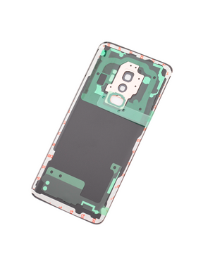 Back Cover Glass With Camera Lens Compatible For Samsung Galaxy S9 Plus Replacement (No Logo) (Vemake) (Sunrise Gold)