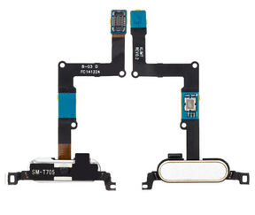 Home Button With Flex Cable Compatible For Samsung Galaxy Tab S 8.4" (T700 / T705) (2014) (White)