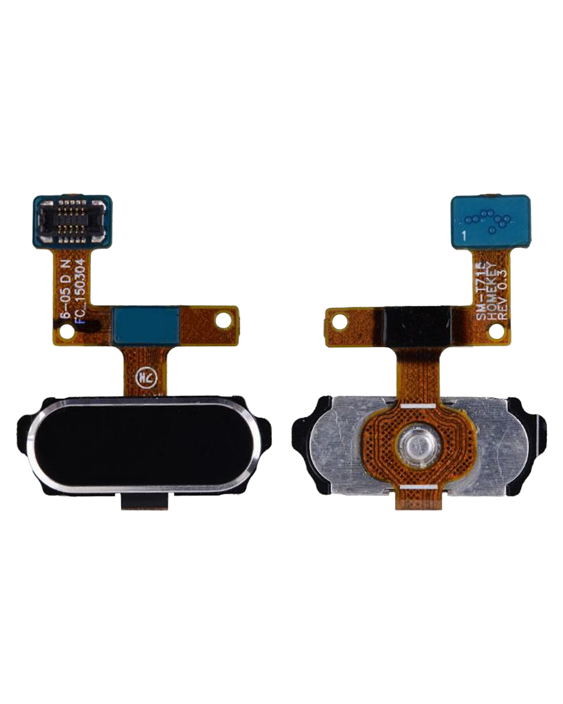 Home Button With Flex Cable Compatible For Samsung Galaxy Tab S2 8.0" (T715 / T719) (2015) (Black)