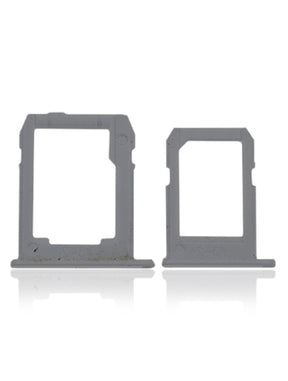 Sim And SD Card Tray Compatible For Samsung Galaxy Tab S2 8.0" (T715 / T719) (2015) (3G Version) (2 Piece Set) (White)