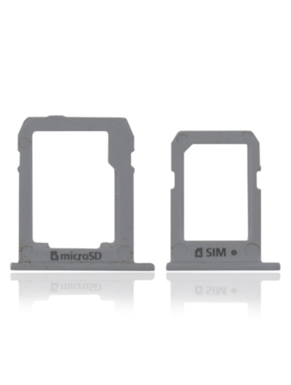 Sim And SD Card Tray Compatible For Samsung Galaxy Tab S2 8.0" (T715 / T719) (2015) (3G Version) (2 Piece Set) (White)