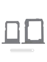 Sim And SD Card Tray Compatible For Samsung Galaxy Tab S2 8.0" (T715 / T719) (2015) (3G Version) (2 Piece Set) (White)