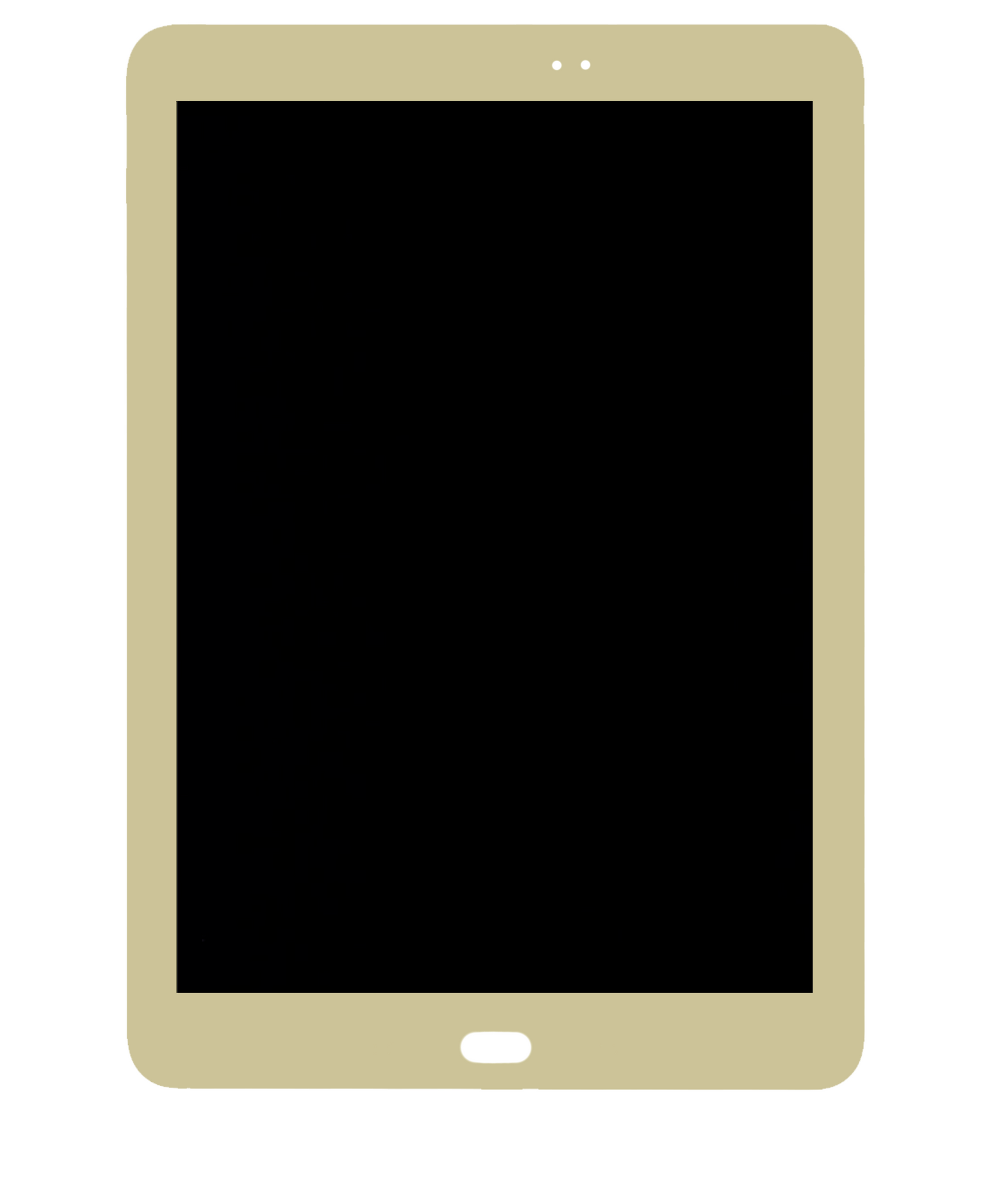 OLED Assembly Without Frame Compatible For Samsung Galaxy Tab S2 9.7" (T810 / T813 / T815 / T817 / T819) (2015) (Refurbished) (Gold)