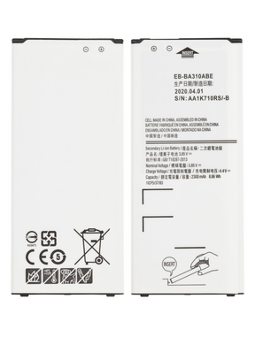 Replacement Battery Compatible For Samsung Galaxy A3 (A310 / 2016) (EB-BA310ABE)