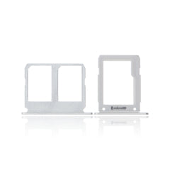 Dual Sim Card Tray Replacement Compatible For Samsung Galaxy A9 Pro (A910 / 2016) (White)