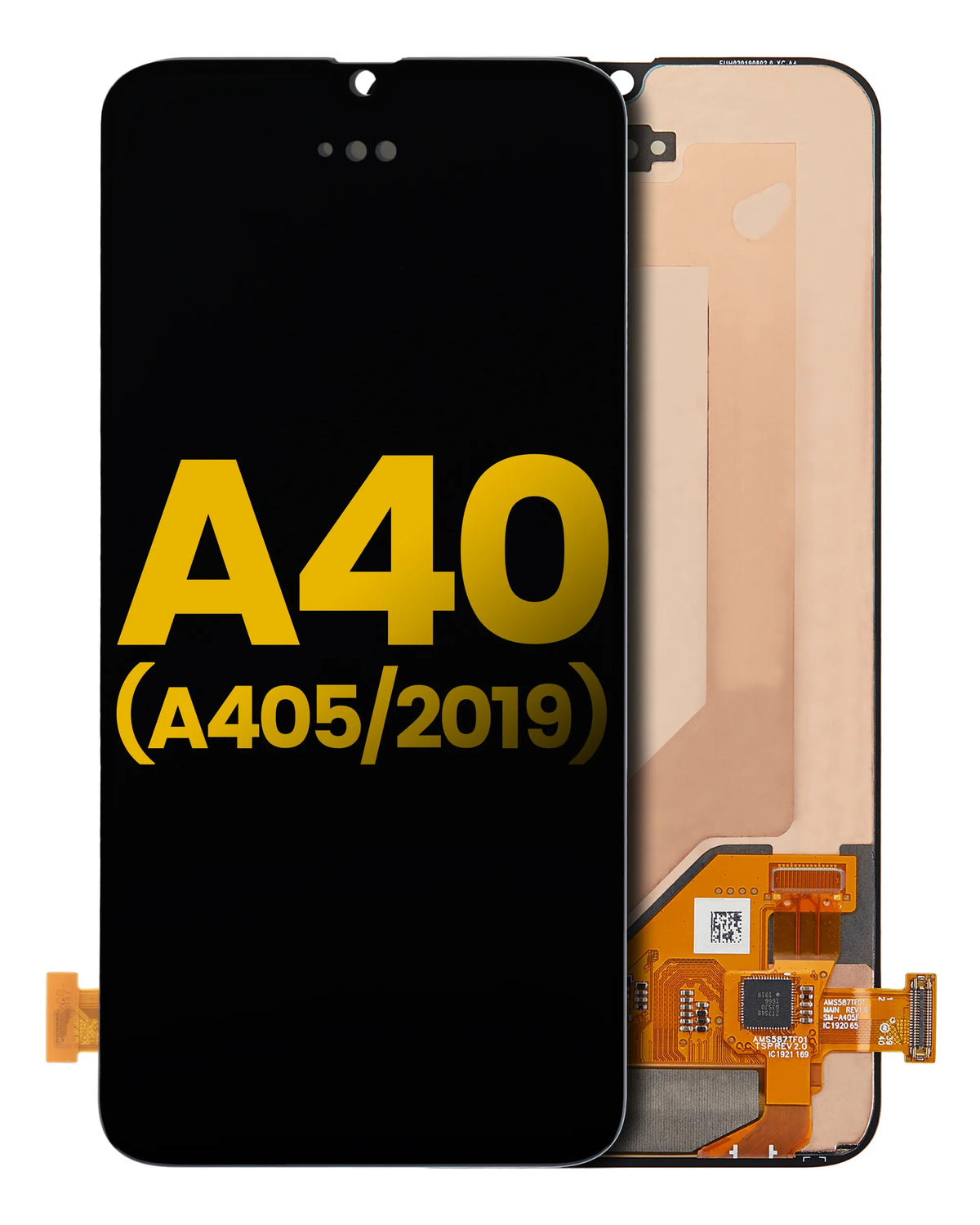 OLED Assembly Without Frame Compatible For Samsung Galaxy A40 (A405 / 2019) (Refurbished) (All Colors)