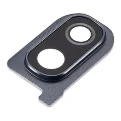 Back Camera Glass Lens and Cover Bezel Compatible For Samsung Galaxy A40 (A405 / 2019) (Black)