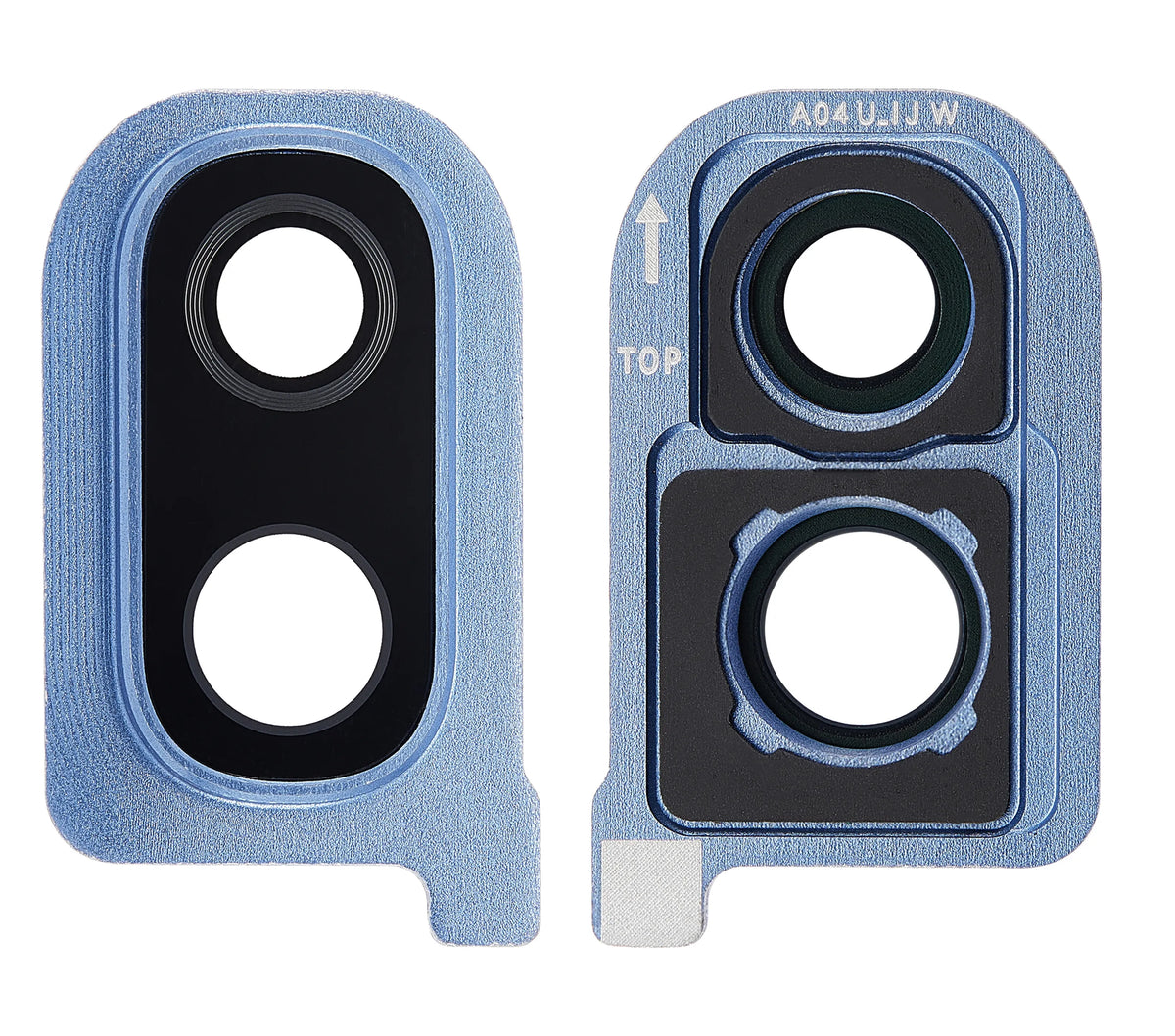 Back Camera Glass Lens and Cover Bezel Compatible For Samsung Galaxy A40 (A405 / 2019) (Blue)