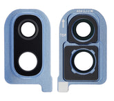 Back Camera Glass Lens and Cover Bezel Compatible For Samsung Galaxy A40 (A405 / 2019) (Blue)
