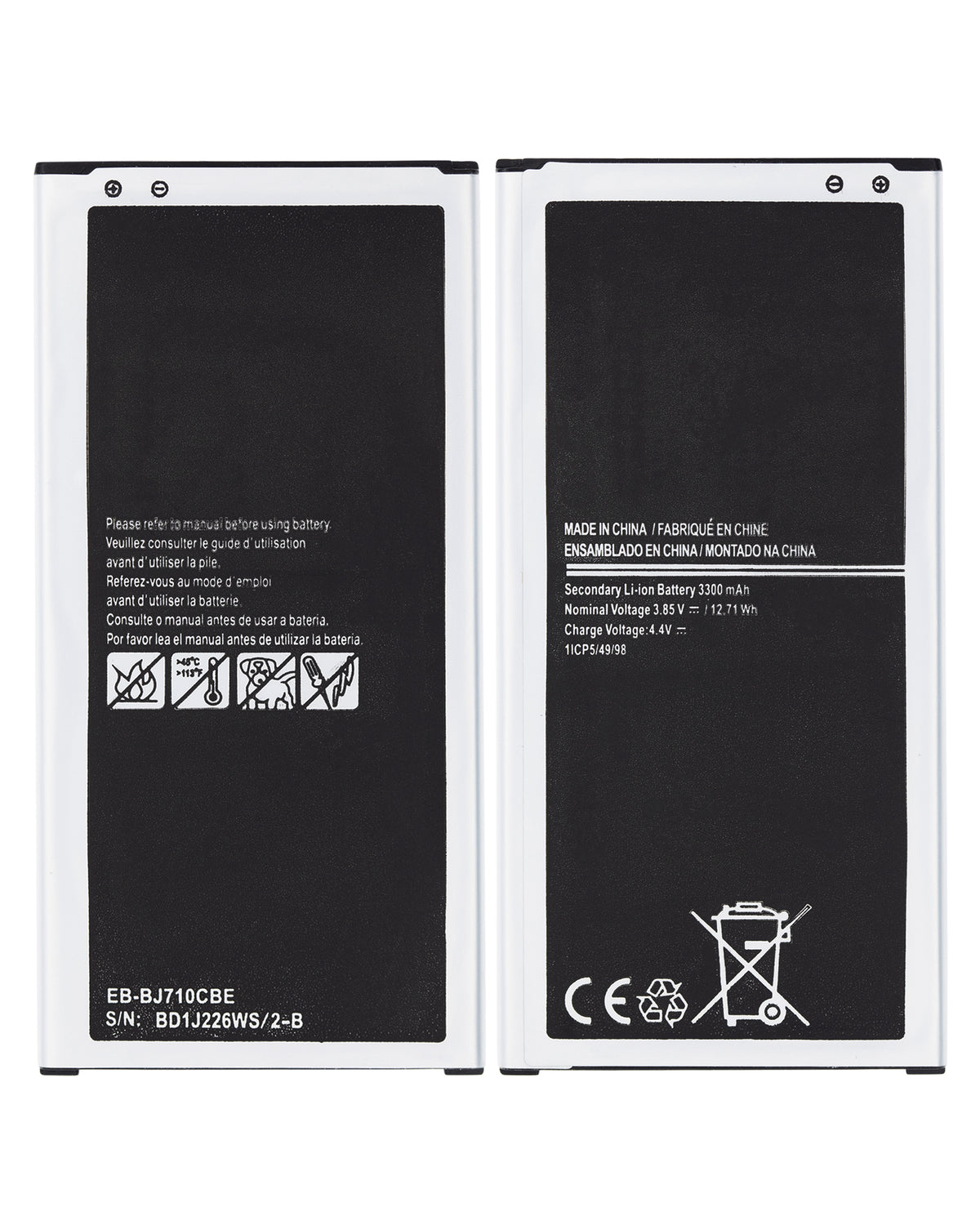 Replacement Battery Compatible For Samsung Galaxy J7 (J710 / 2016) / J7 (J727 / 2017) (EB-BJ710CBC / EB-BJ710CBN)