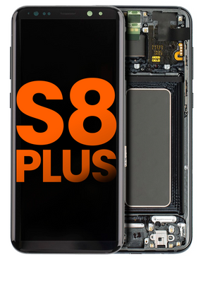 Replacement OLED Assembly With Frame Compatible For Samsung Galaxy S8 Plus (Blemish: Grade C) (Midnight Black)