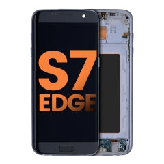 Replacement OLED Assembly With Frame Compatible For Samsung Galaxy S7 Edge (All US Models / G935A) (Blemish: Grade B) (Black Onyx)