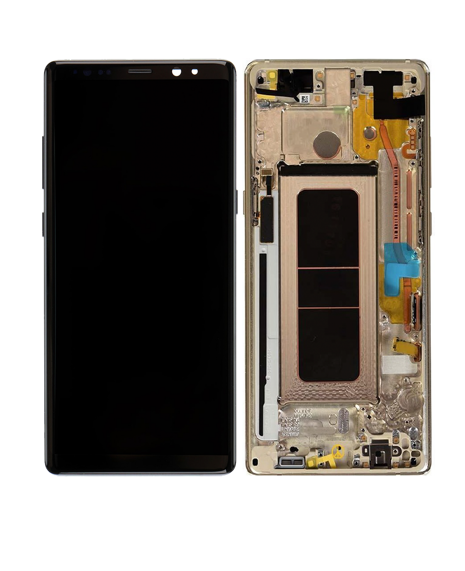 Replacement OLED Assembly With Frame Compatible For Samsung Galaxy Note 8 (Vemake) (Maple Gold)