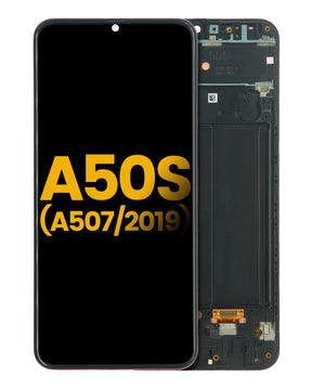 OLED Assembly With Frame Compatible For Samsung Galaxy A50s (Refurbished) (A507 / 2019) (All Colors)