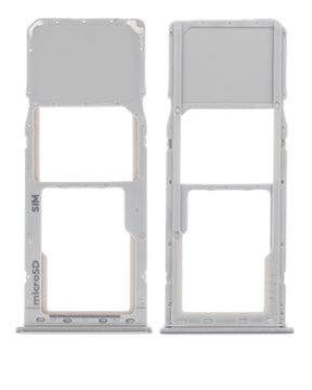 Single Sim Card Tray Compatible For Samsung Galaxy A20 (A205 / 2019) / A30 (A305 / 2019) / A50 (A505 / 2019) (Silver)