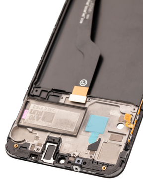 LCD Assembly With Frame Compatible For Samsung Galaxy A10 (A105 / 2019) (International Dual Sim Version) (Refurbished) (Black)