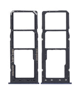 Dual Sim Card Tray Compatible For Samsung Galaxy A10 (A105 / 2019) (Black)
