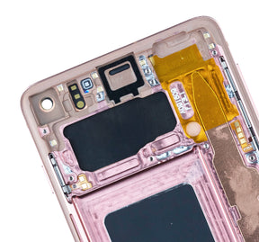 Replacement LCD Assembly With Frame (Without Finger Print Sensor) Compatible For Samsung Galaxy S10 (Aftermarket Plus: TFT) (Flamingo Pink)