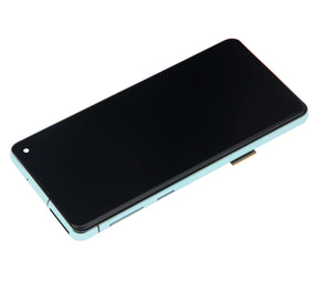 Replacement LCD Assembly With Frame (Without Finger Print Sensor) Compatible For Samsung Galaxy S10 (Aftermarket Plus: TFT) (Prism Green)