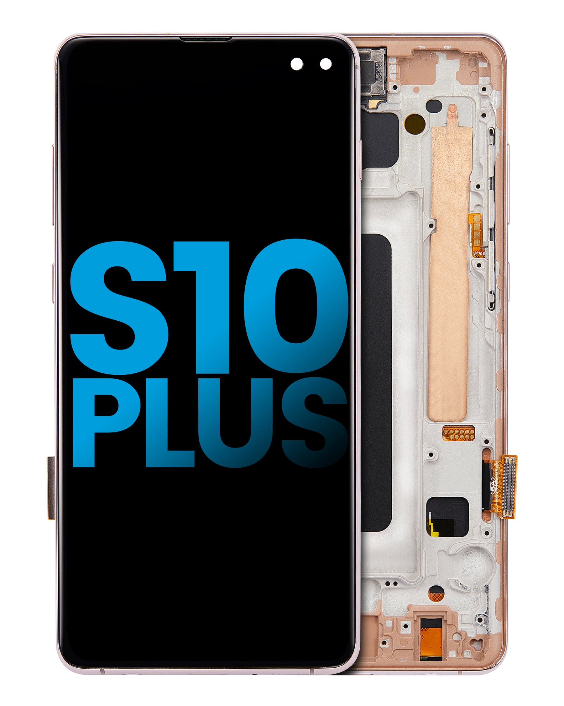 LCD Assembly With Frame (Without Finger Print Sensor) Compatible For Samsung Galaxy S10 Plus Replacement  (Aftermarket Plus: TFT) (Flamingo Pink)